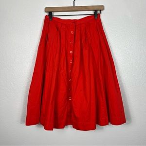 Brooks Brothers Cotton Lined Button down skirt size 0